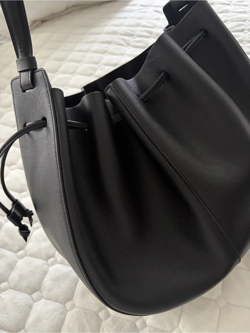 Mansur Gavriel Black Lillium Bucket Bag